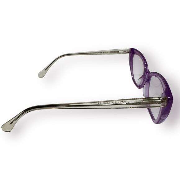 Tom Archer Cat-Eye Purple/Clear Eyeglasses‎ 54-17-143mm Retro Vintage Shades main image 3